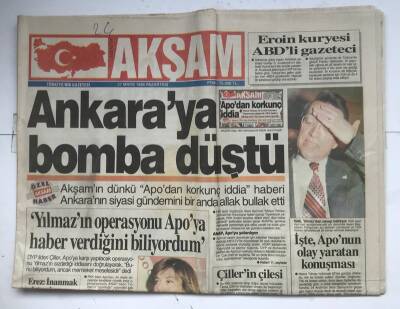 Akşam Gazetesi 27 Mayıs 1996 - Ankaraya Bomba Düştü GZ7094 - 2
