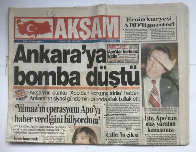 Akşam Gazetesi 27 Mayıs 1996 - Ankaraya Bomba Düştü GZ7094 - 1