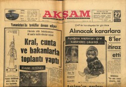 Akşam Gazetesi 27 Nisan 1967 - Bazoka Mermisi Patladı , 3 Ölü 15 Yaralı Var GZ60487 - 2