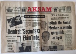 Akşam Gazetesi 27 Nisan 1972 - Çankaya Görüşmeleri Devam Ediyor, Demirel Seçim 1973 Ekiminde GZ11895 - 1
