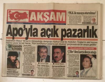 Akşam Gazetesi 27 Nisan 1996 - 500 Trilyonluk Yağma GZ7237 - 2