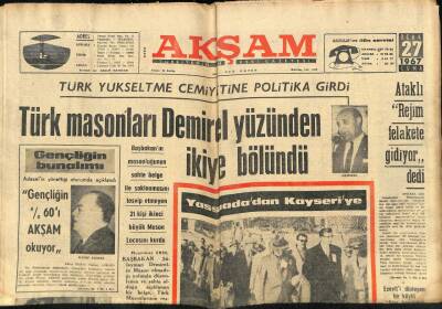 Akşam Gazetesi 27 Ocak 1967 - Vahdettinin Kızının Cenaze Töreninde Yirmi Kişi Vardı GZ87927 - 1
