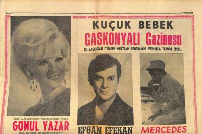 Akşam Gazetesi 27 Temmuz 1968 - Küçük Bebek Gazinosu, Gönül Yazar, Efgan Efekan,Mercedes GZ97821 - 1