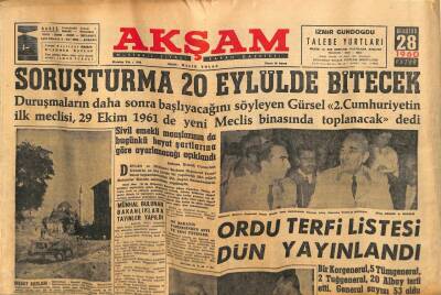 Akşam Gazetesi 28 Ağustos 1960 - Ekmek Fiyatında 10 Kuruş İndirme Oldu GZ82395 - 1