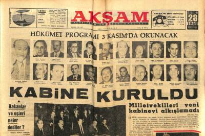 Akşam Gazetesi - 28 Ekim 1965 - Kabine Kuruldu GZ99913 - 1