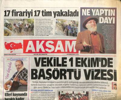 Akşam Gazetesi 28 Eylül 2013 - Ne Yaptın Be Tuncel Kurtiz GZ107732 - 1