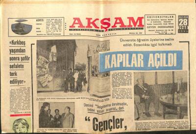 Akşam Gazetesi - 28 Haziran 1968 - Zenciler Beyazların Evlerini Taşa Tuttu GZ99722 - 1