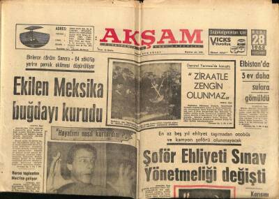 Akşam Gazetesi 28 Mart 1968 - Münir Özkul Telkinle İçkiyi Bıraktı GZ60434 - 1