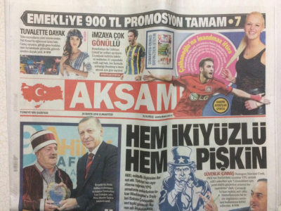 Akşam Gazetesi 28 Mayıs 2016 - Abd,hem İkiyüzlü Hem Pişkin GZ27615 - 1