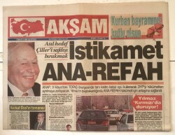 Akşam Gazetesi 28 Nisan 1996 - Faizciye 138.5 Trilyon GZ7234 - 2