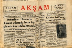 Akşam Gazetesi 28 Ocak 1948 - Ali Fuat Cebesoy Meclis Başkanı Oldu GZ71457 - 2