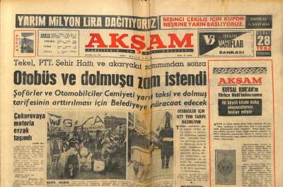 Akşam Gazetesi 28 Şubat 1963 - Çukurovaya Motorla Erzak Taşındı GZ97775 - 1