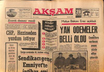 Akşam Gazetesi 28 Şubat 1971 - Ünlü Komedyen Fernandel Öldü GZ79530 - 1
