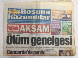 Akşam Gazetesi 28 Temmuz 2000 - Erbil Sonunda Yalnız Kaldı - GZ17594 - 1