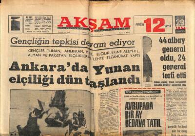 Akşam Gazetesi 29 Ağustos 1964 - Zeki Mürenden Şiirler GZ77291 - 1