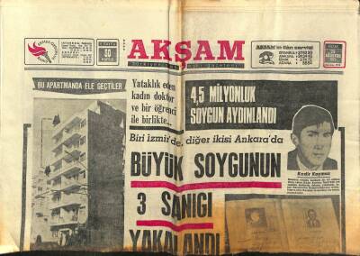 Akşam Gazetesi 29 Ağustos 1971 - İstanbul Yolu Sıkı Kontrol Altına Alındı GZ82403 - 1