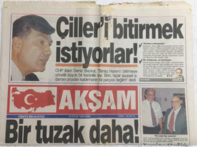 Akşam Gazetesi 29 Eylül 1995 - Çilleri Bitirmek İstiyorlar,Bir Tuzak Daha - GZ19582 - 1