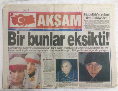 Akşam Gazetesi 29 Kasım 1995 - Kadın Adaylar Harcandı - GZ17662 - 1