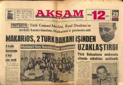 Akşam Gazetesi 29 Mart 1964 - Alaskada Deprem Oldu 300 Kişi Öldü GZ87702 - 1