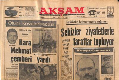 Akşam Gazetesi 29 Mart 1967 - Teşkilatın Tutmamasına Rağmen Sekizler Ziyafetlerle Taraftar Topluyor GZ92359 - 1
