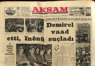 Akşam Gazetesi 29 Mayıs 1966 - Küba Tehlikeli Durum İlan Etti GZ60477 - 1