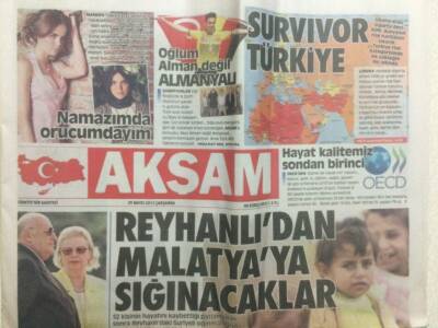 Akşam Gazetesi 29 Mayıs 2013 - Tuğçe Kazaz,Namazımda Orucumdayım GZ29435 - 1