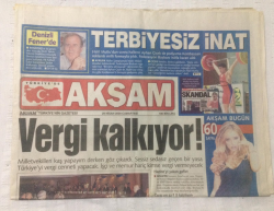 Akşam Gazetesi 29 Nisan 2000 - Sezen Ve Mükremin Amerika Yolcusu - GZ17510 - 2