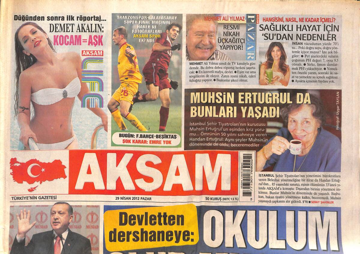 Akşam Gazetesi 29 Nisan 2012 - Sabancı'nın Sergisine İngiltere'den Övgü - Emel Acar , Baştan Yaratıyor GZ160057 - 1