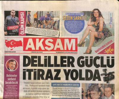 Akşam Gazetesi 3 Ağustos 2014 - Somalı Esnafın Kredi Borcu 1 Yıl Erteleniyor - LYS Birincisi Öldürüldü GZ106821 - 1