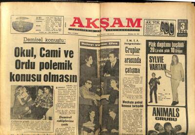 Akşam Gazetesi 3 Aralık 1966 - Demirel Okul, Cami Ve Ordu Polemik Konusu Olmasın GZ97604 - 1