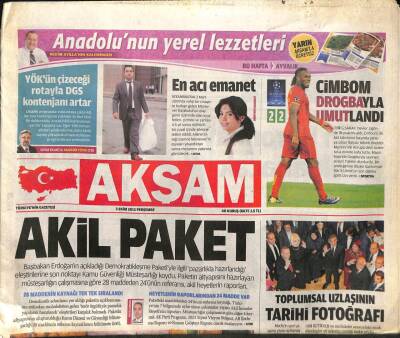 Akşam Gazetesi 3 Ekim 2013 - Mehmet Ağara Müebbet Talebi - Jandarma İçişlerine Bağlanacak GZ98779 - 1