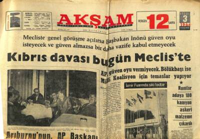 Akşam Gazetesi 3 Eylül 1964 - Arıburnunun AP Başkanı Olması İçin Kulis Yapılıyor GZ77261 - 1