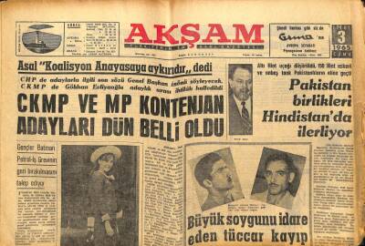 Akşam Gazetesi - 3 Eylül 1965 - Pakistan Birlikleri Hindistana İlerliyor GZ99725 - 1
