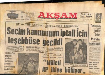 Akşam Gazetesi 3 Mart 1968 - Osman Bölükbaşı Nişanda Hanımlarla Çiftetelli Oynadı GZ119164 - 1