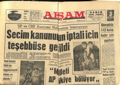 Akşam Gazetesi 3 Mart 1968 - Zeki Müren Başkentlileri Öpücük Yağmuruna Tutuyor GZ97738 - 1