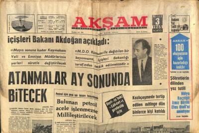 Akşam Gazetesi 3 Mayıs 1965 - Hülya Koçyiğit Büyük Efes Oteli Adeta Modern Şehirdiyor GZ102731 - 1