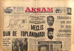 Akşam Gazetesi 3 Mayıs 1966 - Karaoğlan Tekrar Perdede GZ60449 - 1