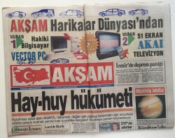 Akşam Gazetesi 3 Nisan 1996 - Olimpiyat Meşalesini Türk Gençleri Taşıyacak GZ6574 - 2