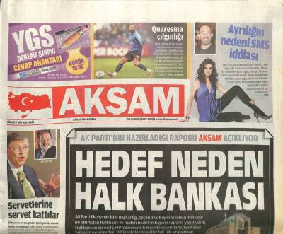 Akşam Gazetesi 3 Ocak 2014 - Iraktan Petrol Akışı Başladı - Muazzez Abacı İle Ajda Pekkan Arasında Neler Oluyor * GZ100760 - 1