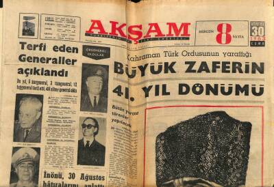 Akşam Gazetesi 30 Ağustos 1963 - Yarım Asırlık 7 İngiliz Kızı Erciyaşa Tırmandı GZ74995 - 1