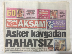 Akşam Gazetesi 30 Eylül 2000 - Asker Kavgadan Rahatsız - GZ17494 - 2
