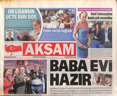Akşam Gazetesi 30 Eylül 2013 - Bir Manga Sanatçı Musa Eroğlu İçin Sahnede - Irakın Kuzeyindeki Erbilde 6 Yıl Sonra Kaos GZ98242 - 1