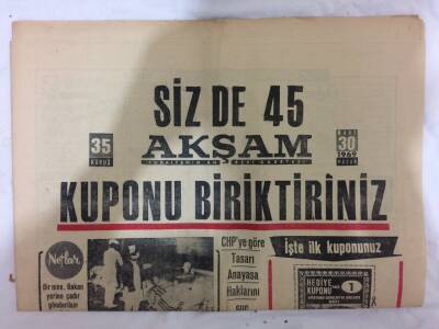 Akşam Gazetesi 30 Mart 1969 - Bir Balıktan 21 Bin Liralık Havyar Çıktı GZ73054 - 1