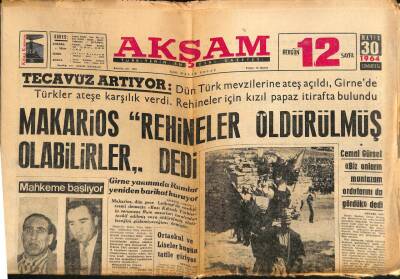 Akşam Gazetesi 30 Mayıs 1964 - 150 Kişi Ayasofyada Namaz Kılmak İstedi GZ87672 - 1