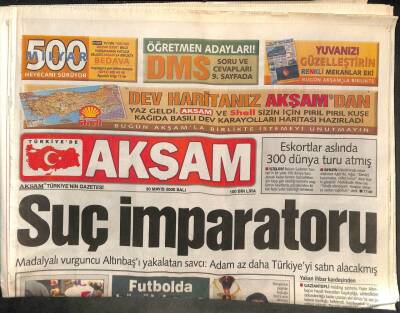 Akşam Gazetesi 30 Mayıs 2000 - Hakan Şükür 13 Milyon Dolar GZ113494 - 1