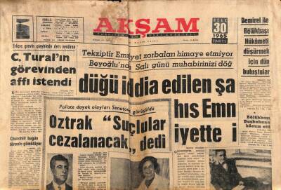 Akşam Gazetesi 30 Ocak 1965 - Rusya Belediye 35 Milyon Liralık Malzeme Kredisi Açtı GZ87778 - 1