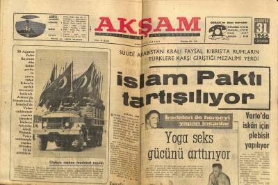 Akşam Gazetesi 31 Ağustos 1966 - Emirganda Tarihi Çınarlar Yangın Tehlikesi Atlattı GZ77243 - 1