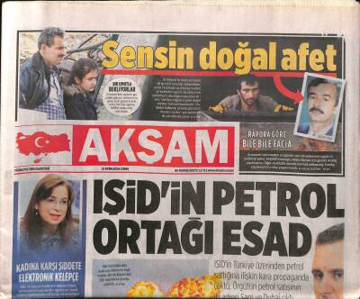 Akşam Gazetesi 31 Ekim 2014 - IŞİDin Türkiye Üzerinden Petrol Sattığına İlişkin Kara Propaganda Çöktü GZ98236 - 1