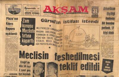 Akşam Gazetesi 31 Mart 1965 - Ulubatlı Hasan İlkokulunda Okuyan 2 Bin Çocuk Tehlikede GZ87724 - 1