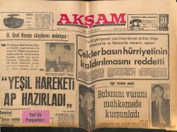 Akşam Gazetesi 31 Temmuz 1968 - Aygaz Reklamı - TÖS , Jean Paul Sartre Ve Russelli Türkiyeye Davet Etti GZ92707 - 1